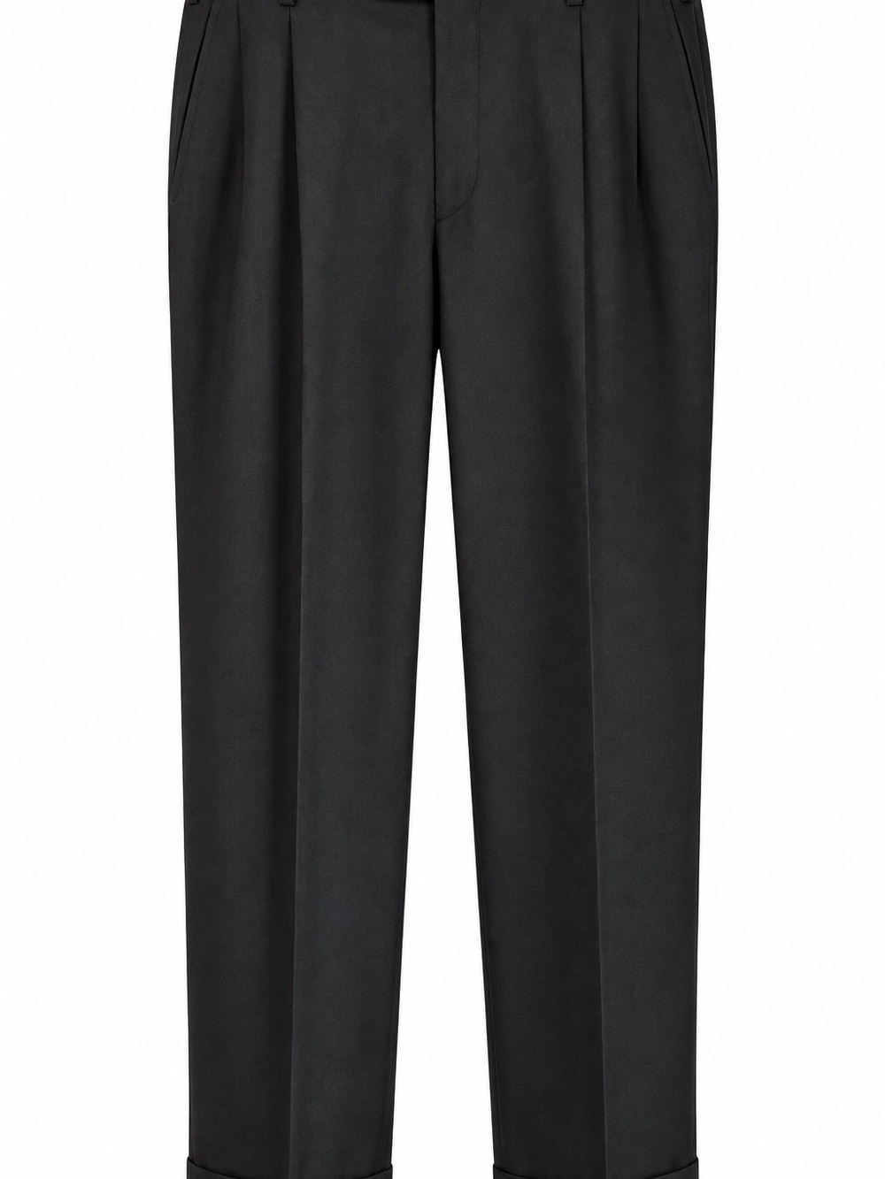 Oak Hall Men’s 36R Black 100% Wool Dress Pants Made in Italy (0041)